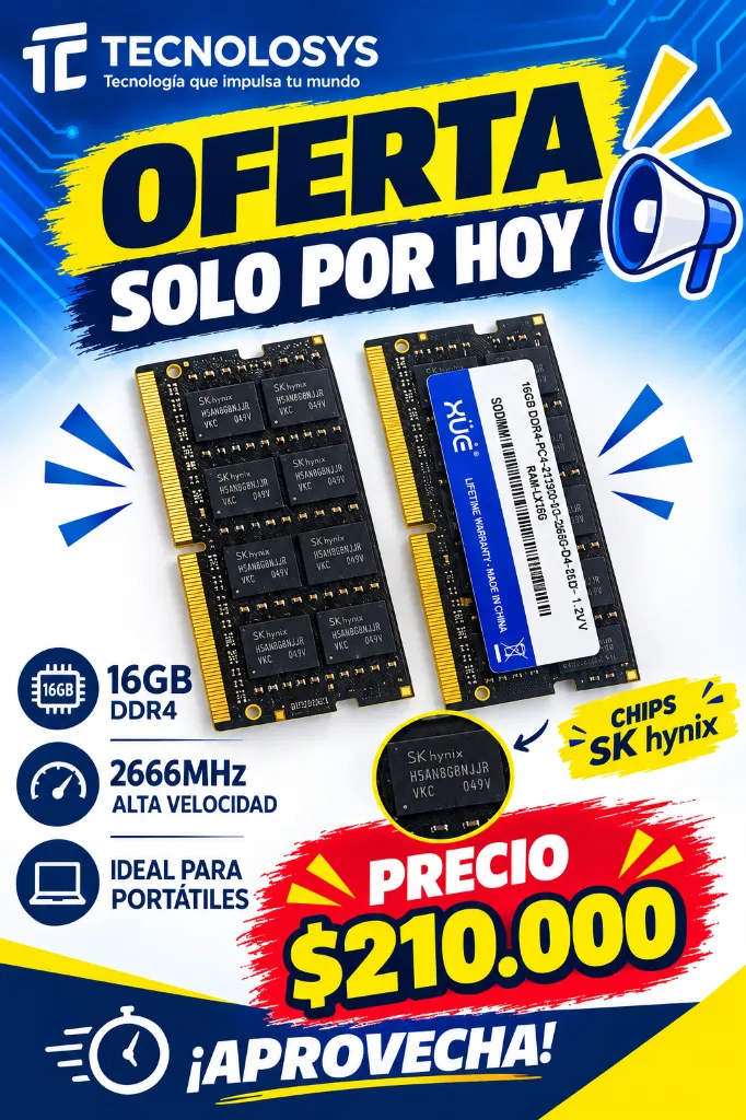 Oferta RAM DDR4 para portátil.webp