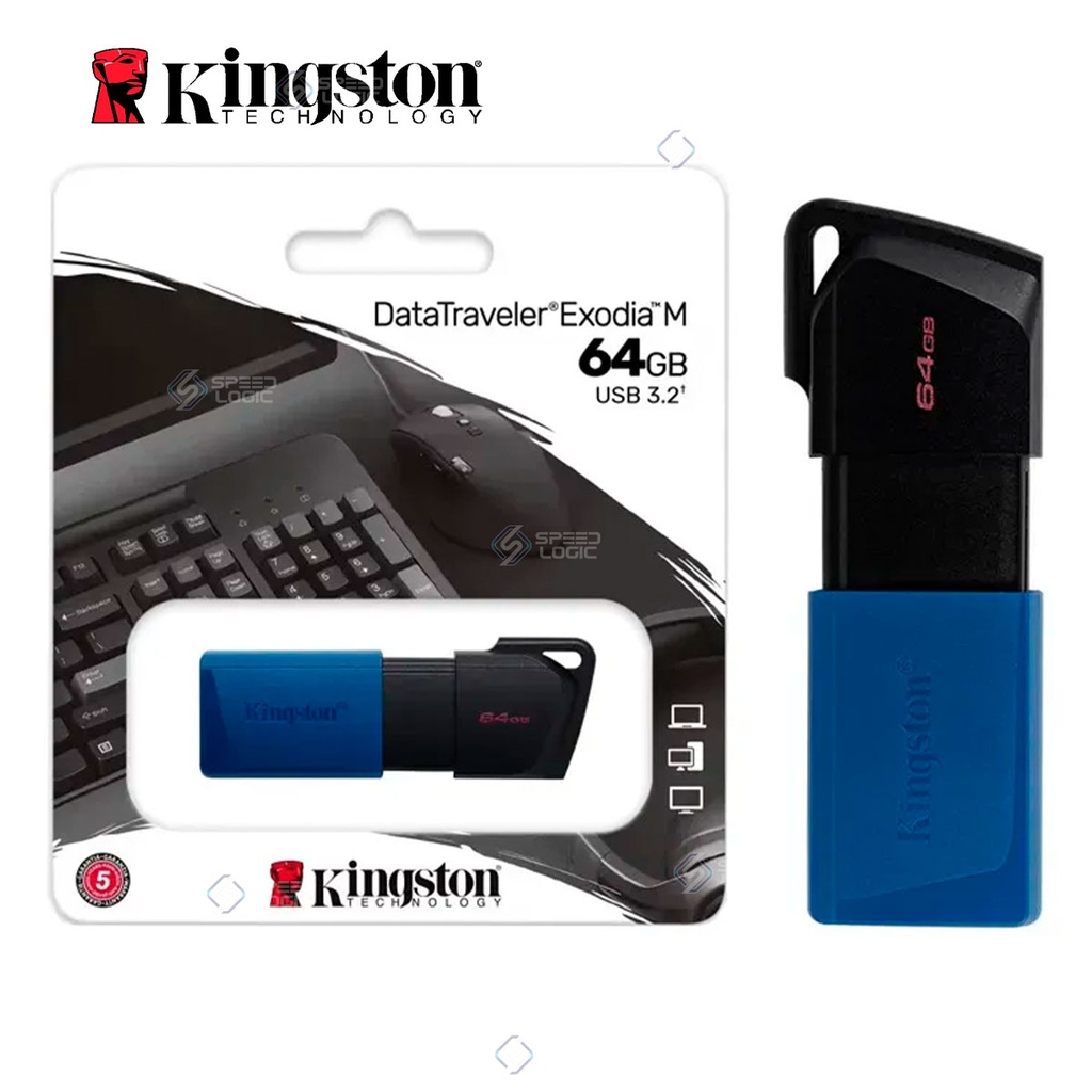 [SPE-25073] USB 64GB KINGSTON DT EXODIA-S NEGRO