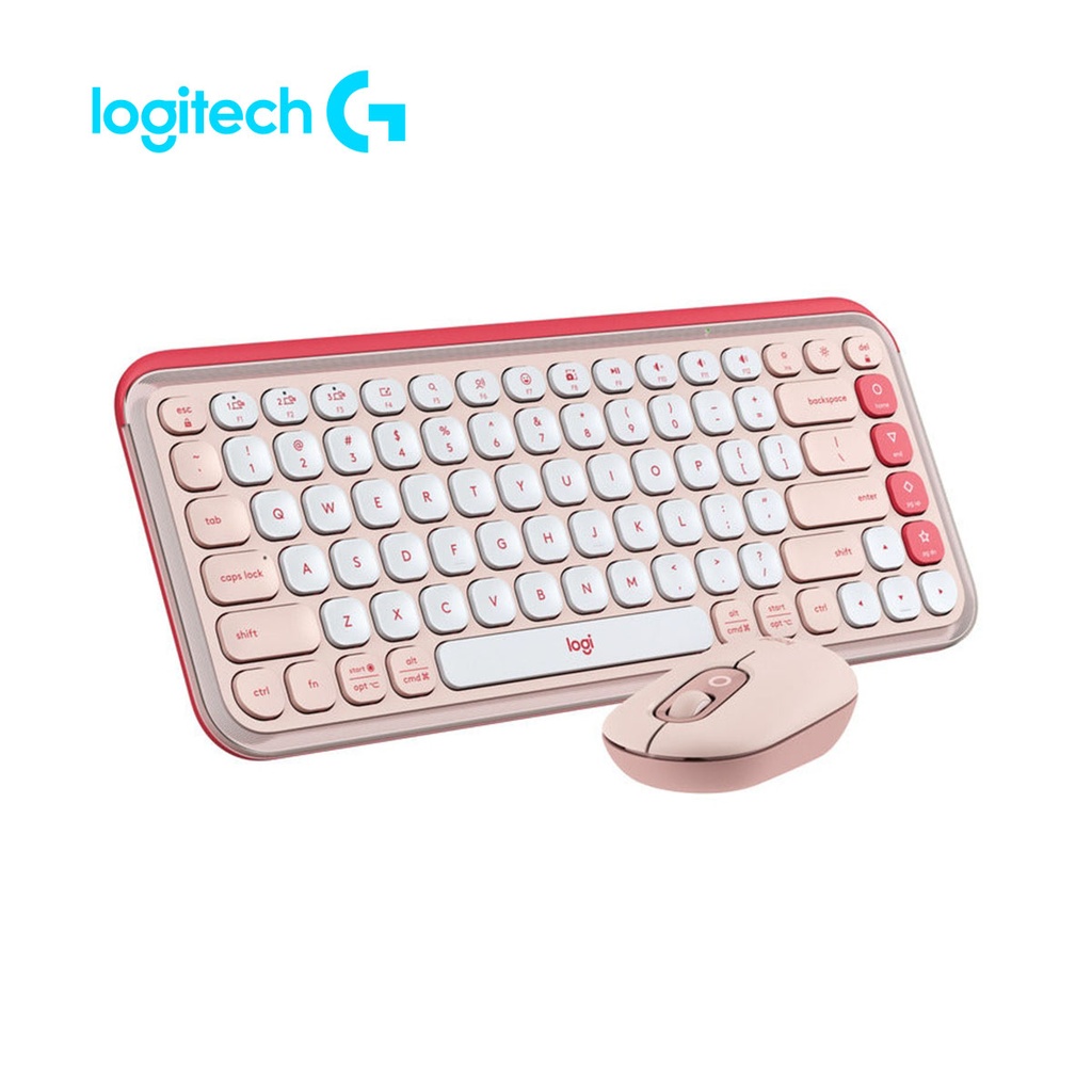 [SPE-21101] COMBO LOGITECH TECLADO + MOUSE POP ICON ROSADO