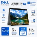 PORTATIL DELL LATITUDE 5330 INTEL I7 1265U 12ª RAM DDR4 32GB M.2 NVME 512GB 13.3" TACTIL X360 WINDS 11 PRO
