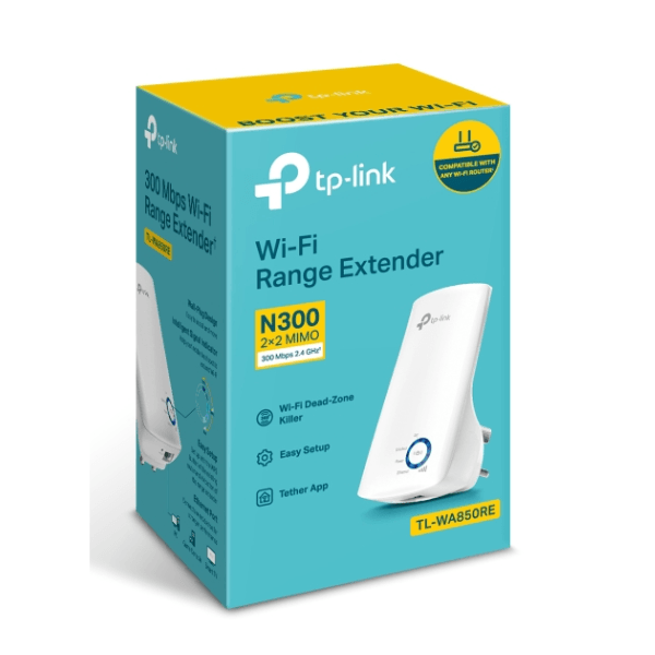 EXTENSOR DE RANGO WI-FI TP-LINK TL-WA850RE N300