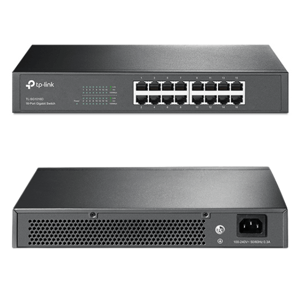 [INT-7805] SWITCH TP-LINK 16 Puertos TL-SG1016D 10/100/1000 Mbps