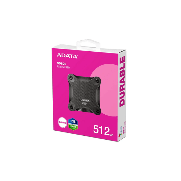 ADATA SOLIDO EXTERNO 512GB SD620-512GCBK Antigolpes Negro