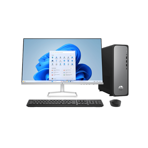 PC HP OmniDesk Slim S03-0050LA, Intel Core I5 14400, SSD 512GB, DDR5 8GB, NO DVD, Monitor 23.8" S5 524SW FHD, Sin Sistema Operativo (C34KGLA#ABM)