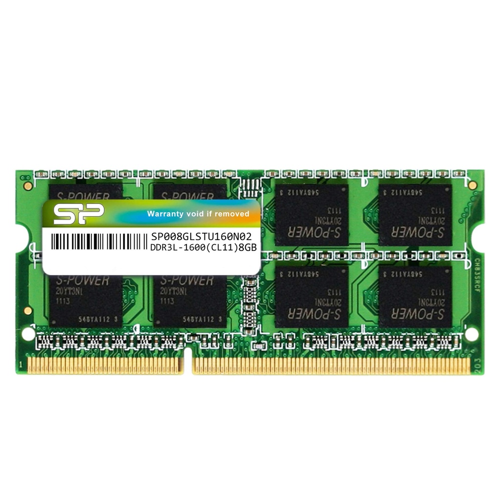 RAM PORTATIL DDR3 8GB PC3L 1.35V 1600mhz-12800 SILICON POWER