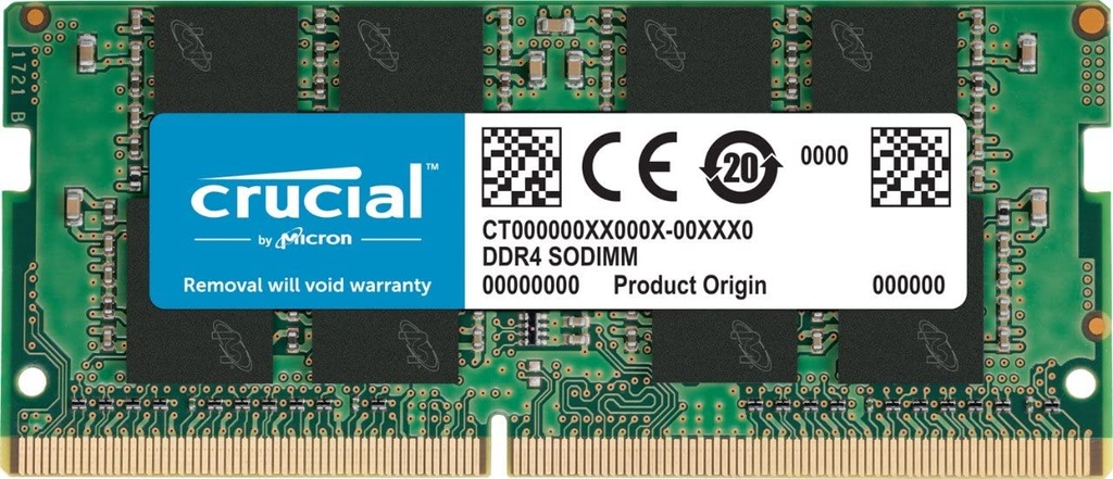 RAM PORTATIL DDR4 8GB 3200MHZ CRUCIAL