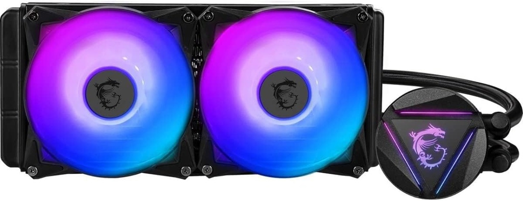 [A280R] REFRIGERACION MSI 280R V2 AIO Enfriador líquido de CPU - Cabezal de bloque ARGB giratorio