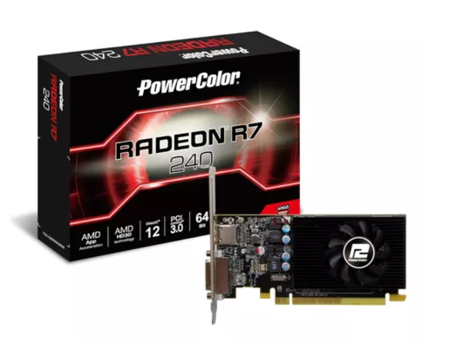 [AR7240] TARJETA DE VIDEO POWER COLOR RADEON R7 240 2GB dvi/hdmi