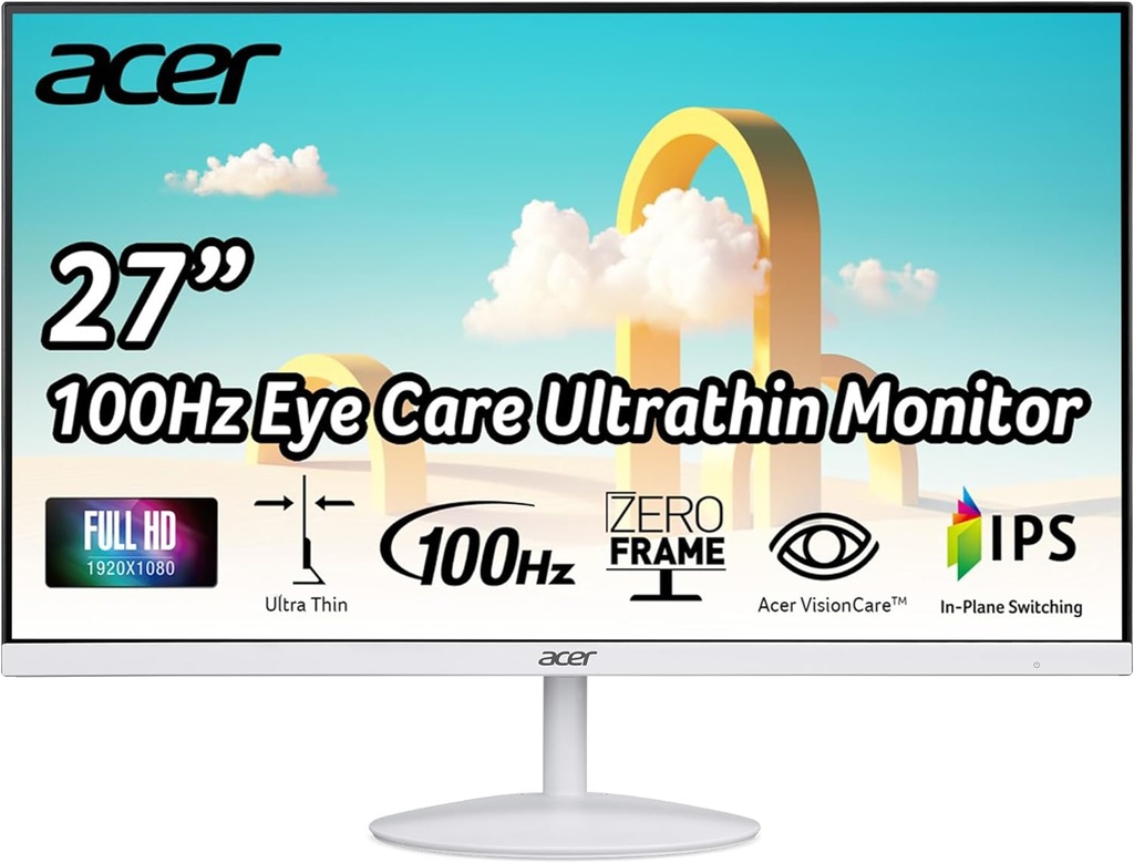 Acer SB272 Ewi Monitor de oficina para juegos IPS de marco cero Full HD
