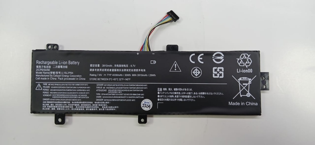 BATERIA LENOVO IDEAPAD 310-15 / 510-15 / 8.8V COMPATIBLE L15M2PB5