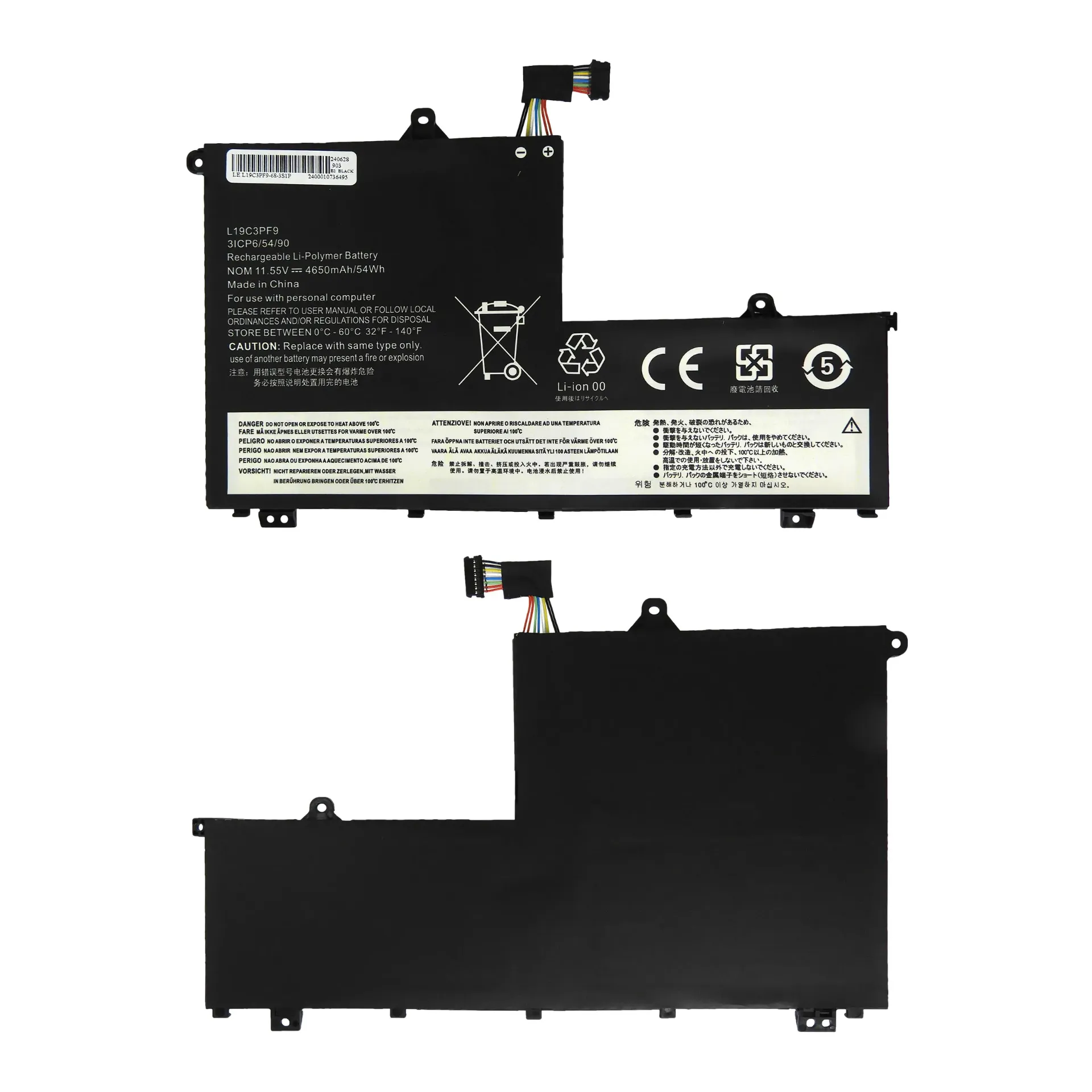 BATERIA PARA LENOVO L19C3PF9 THINKBOOK 14 / 15 / 14-IIL / 14-IML / 15-IIL / 15-IM / Lenovo V14 / V15 SERIES