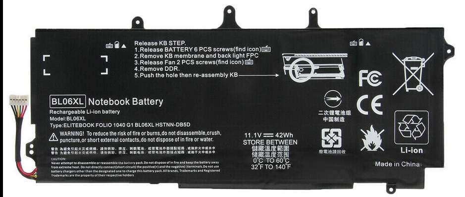 [A02557] Batería para Portátil HP 1040 G1 1040 G2 BL06XL