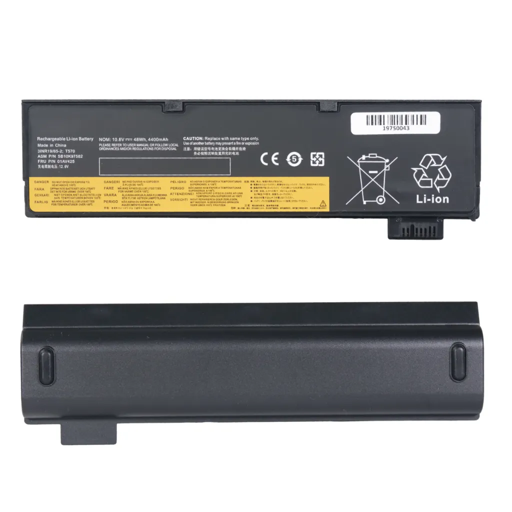 Batería para portátil Lenovo ThinkPad T470 T570 T480 T580 P51S P52S A475 A485 TP25 Series 61+