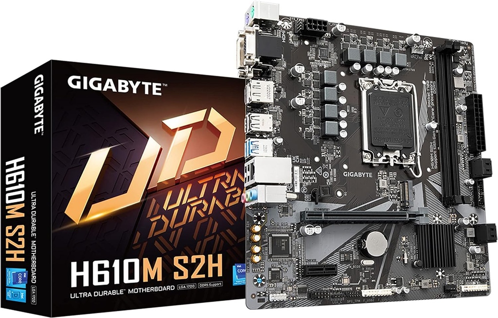 Board Gigabyte H610M S2H LGA1700 DDR5 Intel 12th
