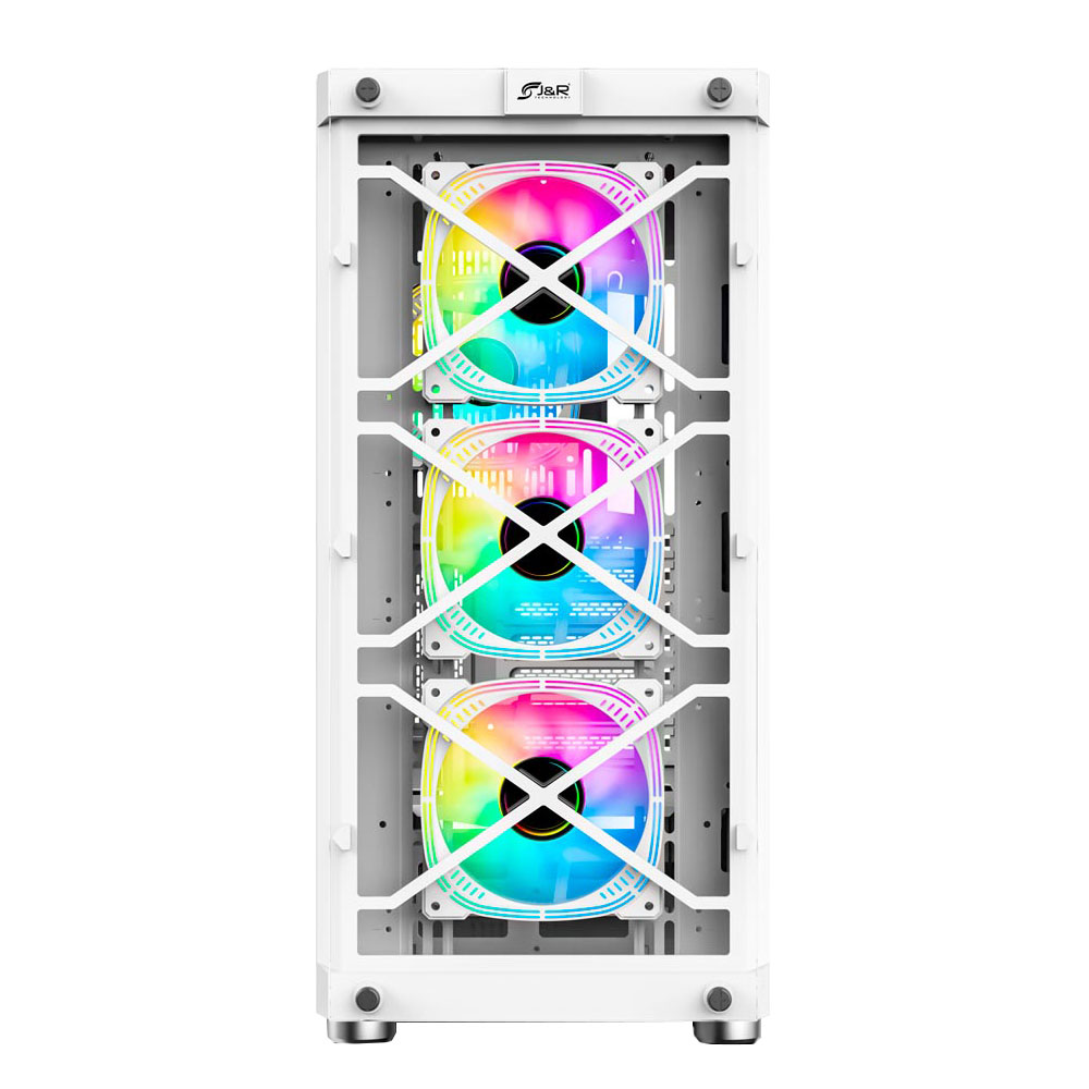 [JX110] CHASIS JYR JX110 BLANCO ULTIMATE GAMER PRO 4 COOLERS ARGB