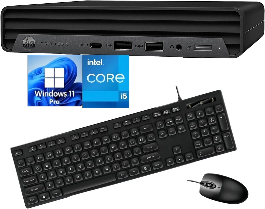 [HP1050] CPU HP PRODESK 600 G6 MINI INTEL CORE I5 10500T / RAM 16GB / SSD NVME 512GB / LICENCIA WIN 11 PRO / TECLADO Y MOUSE