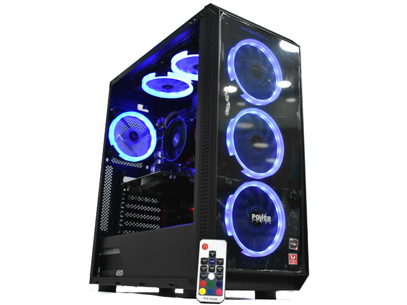 [CL-Y1] Chasis Power Group CL-Y1 / 6 Ventiladores ARGB + Controladora /Fuente 600W 80P Bronce
