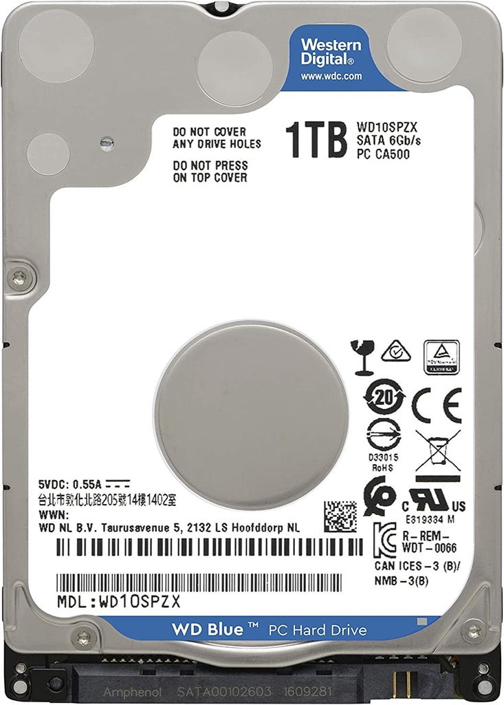 D.D PORTATIL 1TB WESTERN DIGITAL MODELO: WD10SPZX