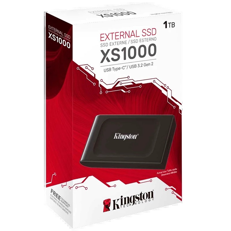 [XS1000] DISCO SOLIDO EXTERNO M.2 NMVE KINGSTON 1TB XS1000