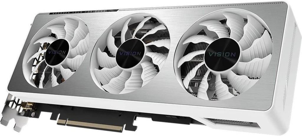 GIGABYTE GEFORCE RTX 3070 VISION OC 8G 3 ventiladores WINDFORCE, LHR, 8 GB 256 bits GDDR6, GV-N3070VISION OC-8GD REV2.0 OPEN BOX