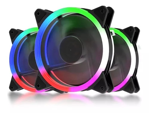 KIT 3 COOLER UPHERE RGB 3 PINES Y FUENTE
