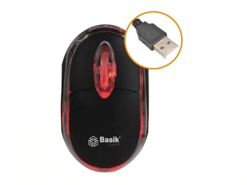 MINI MOUSE ÓPTICO BASIK TECH USB-a 2.0