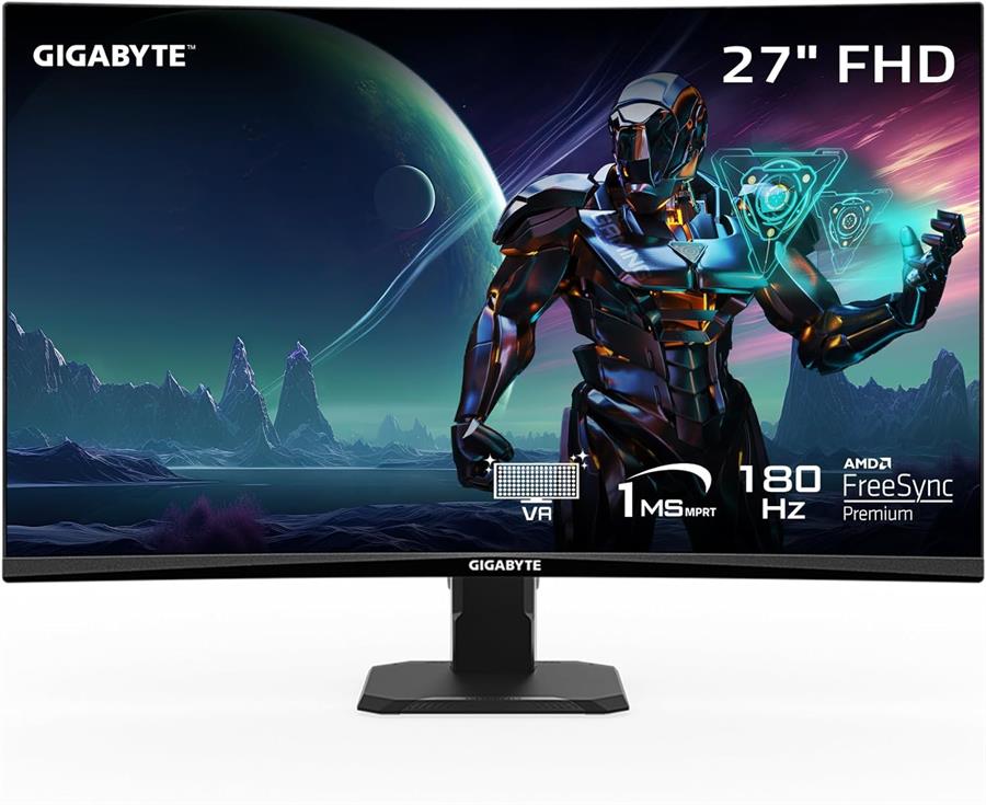 MONITOR GAMER CURVO FHD IPS 180HZ 27 PULG GS27FC GIGABYTE