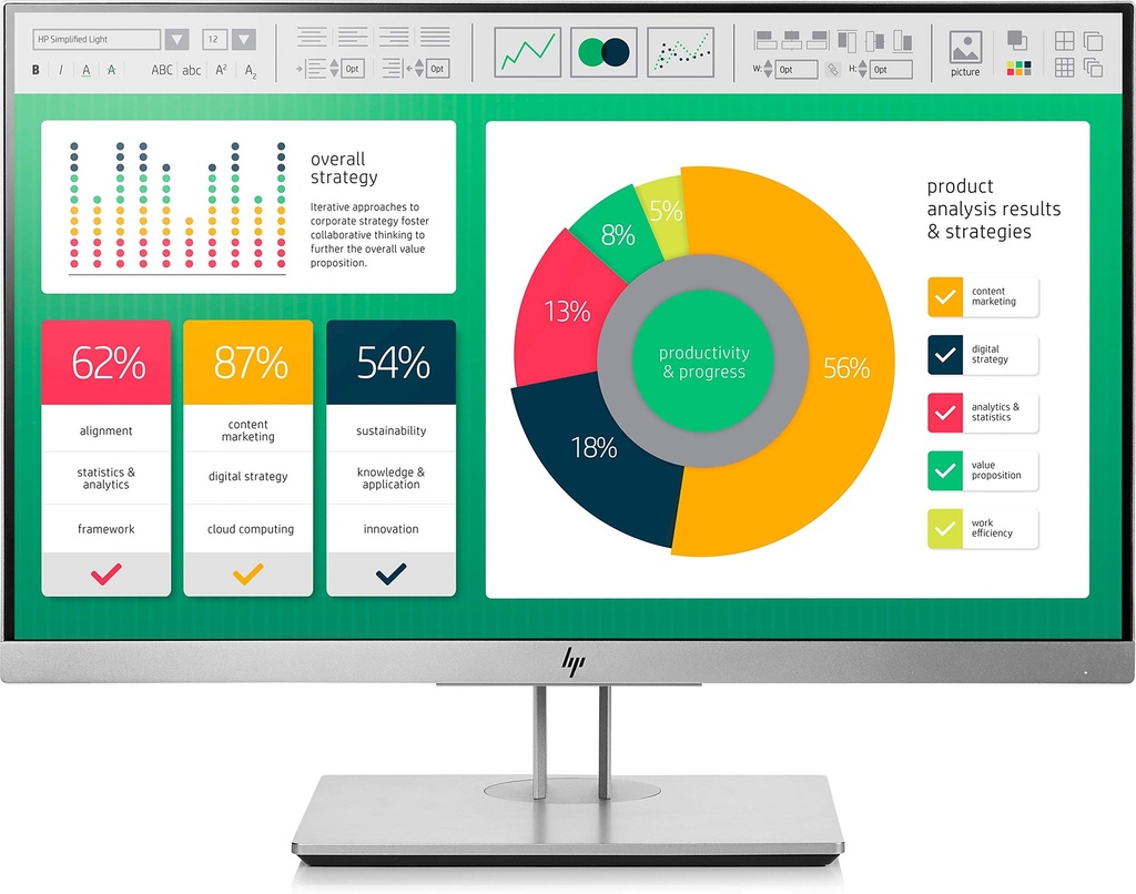 MONITOR HP ELITEDISPLAY E223 LED IPS 21.5 PULG