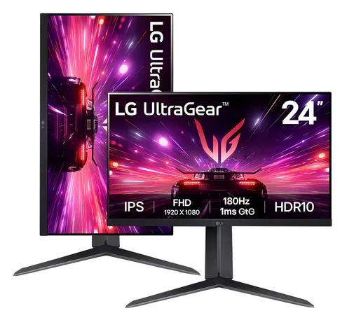 [A24181] Monitor Gamer UltraGear™ 24" FHD -IPS - 180Hz 1ms (GtG) - Pivoteable