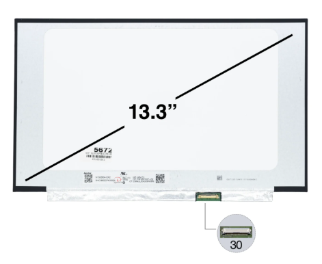 PANTALLA PORTATIL LED ULTRA SLIM 13.3 PUL 30 PINES NANO EDGE FULL HD SIN SOPORTES