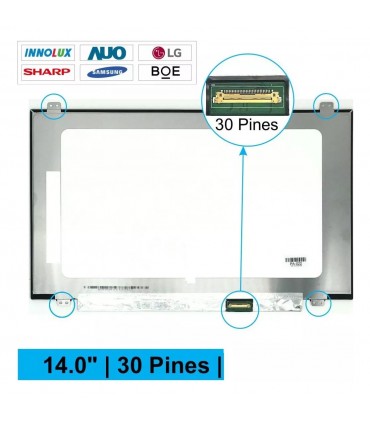 PANTALLA PORTATIL LED ULTRA SLIM 14.0 PUL 30 PINES NANO EDGE FULL HD CON SOPORTES