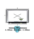 PANTALLA PORTATIL LED ULTRA SLIM 15.6 PUL 30 PINES NANO EDGE HD SIN SOPORTES