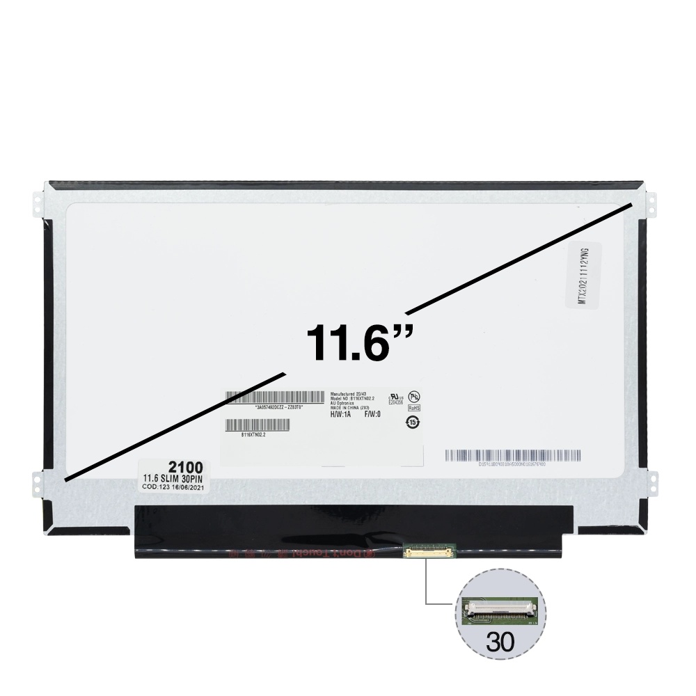PANTALLA PORTATIL SLIM 11.6 PUL 30 PINES CON GUIAS