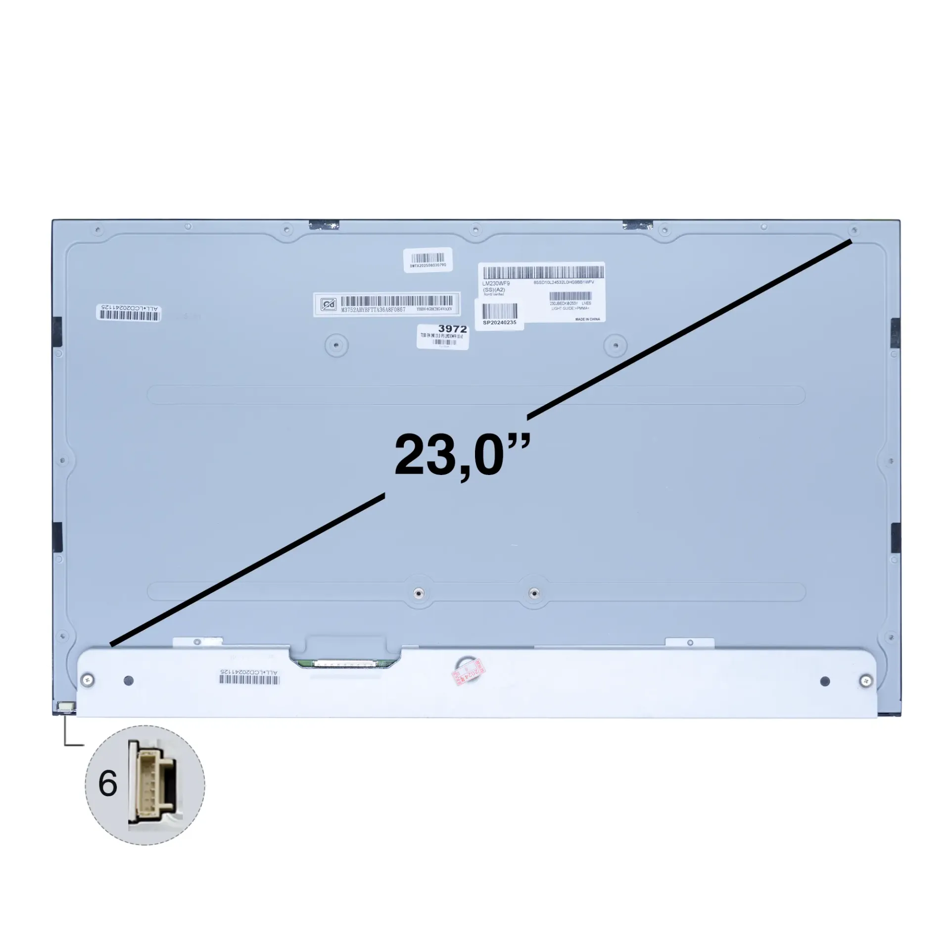 PANTALLA TODO EN UNO LED 23.0 PUL IPS MODELO:LM230WF9 SS A2/LM230WF9