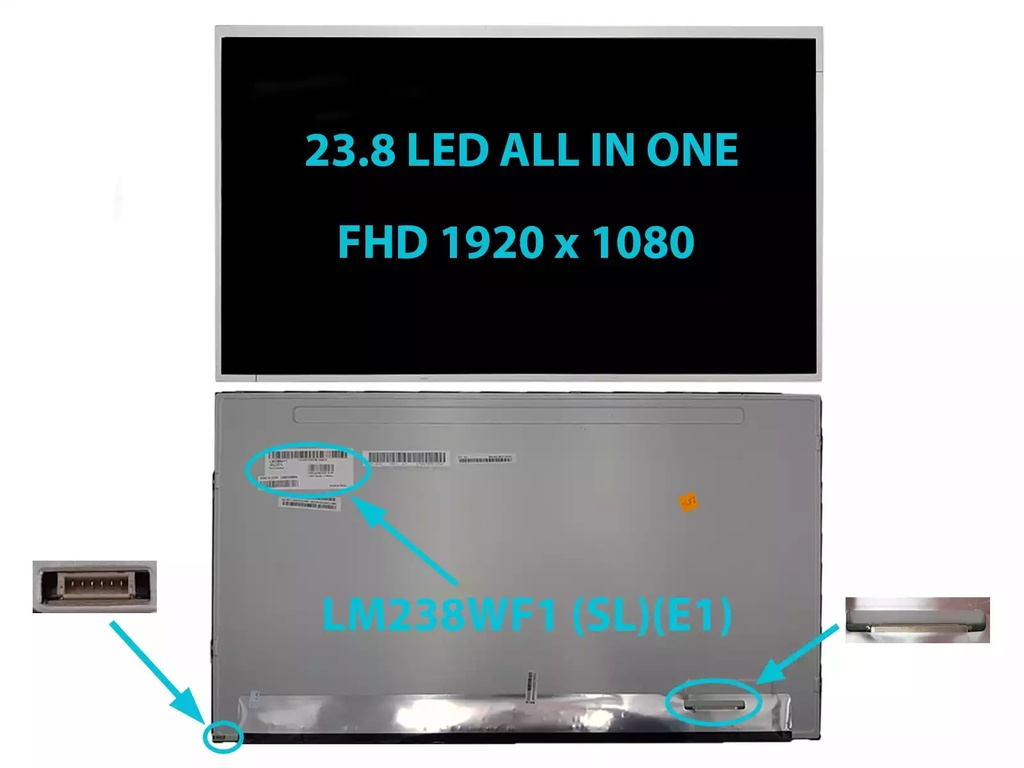 [A03007] PANTALLA TODO EN UNO LED 23.8 PUL IPS ALL IN ONE MODELO: LM238WF1(SL)(E1)