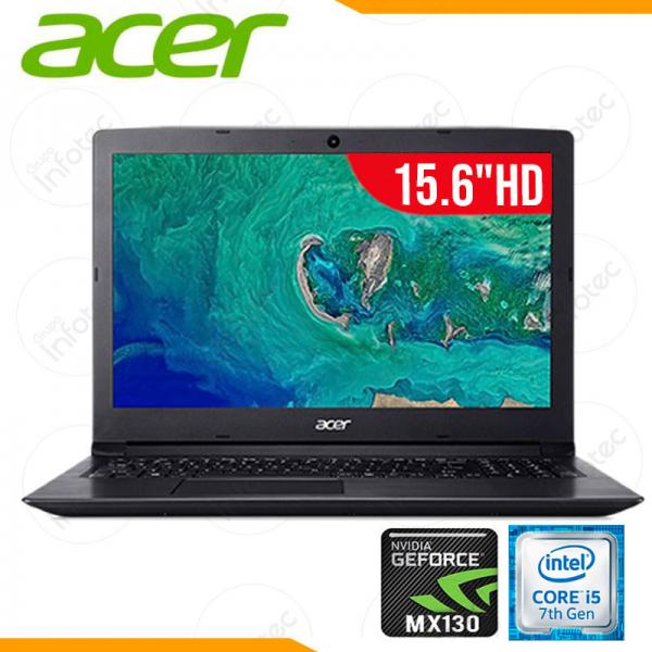 PORTATIL ACER ASPIRE A315-53G INTEL I5 7200 2.71GHZ RAM DDR4 12GB M.2 NVME 500GB T.V MX130 2GB LED 15.6 PULG