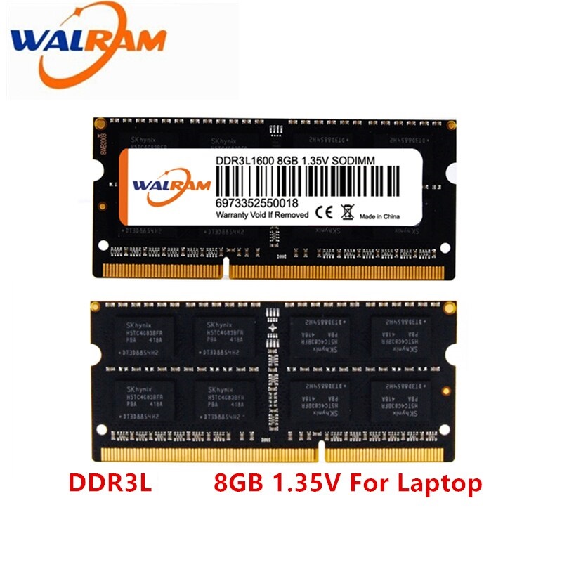 RAM DDR3 8GB PORTATIL PC3L 1.35V 1600MHZ-12800 WALRAM