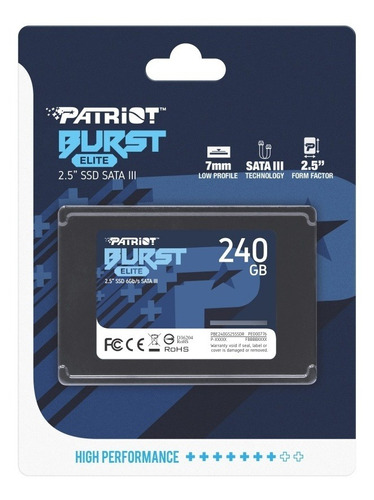 [PAT01] SSD 240GB PATRIOT BURST OPEN BOX