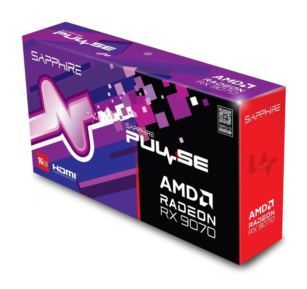 [RX907016GB] TARJETA DE VIDEO Sapphire PULSE AMD Radeon RX 9070 16GB GDDR6