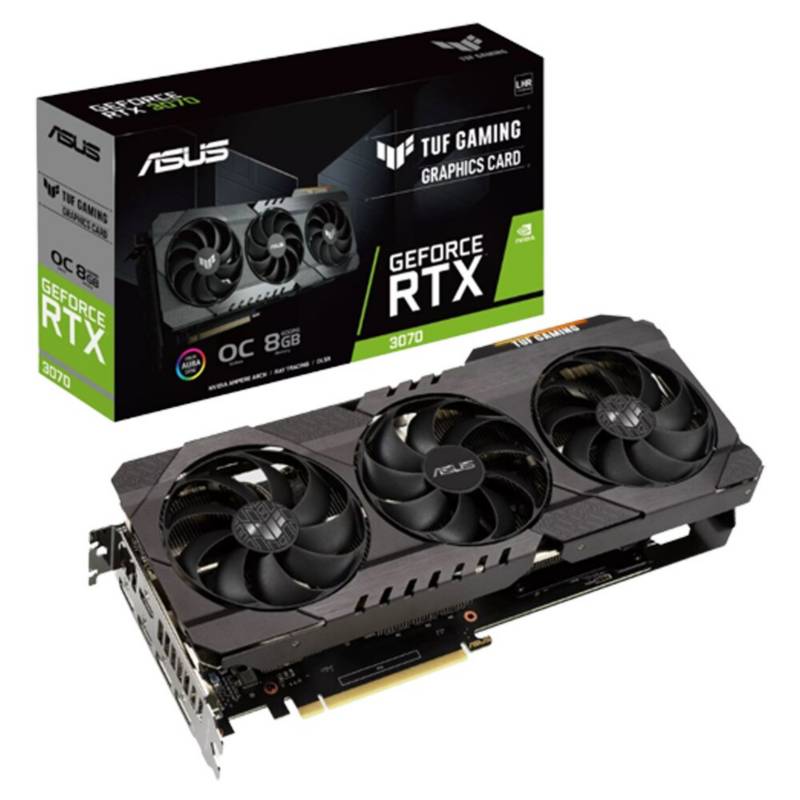 [B00049] TARJETA VIDEO ASUS TUF RTX 3070 8GB MODELO:TUF-RTX3070-O8G-GAMING