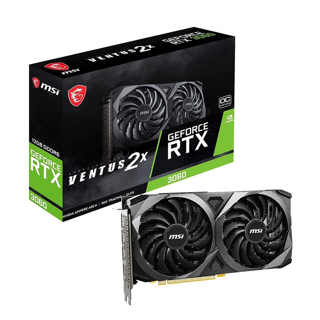 [K3060V2X] TARJETA VIDEO MSI VENTUS 2X GEFORCE RTX 3060 12GB OC