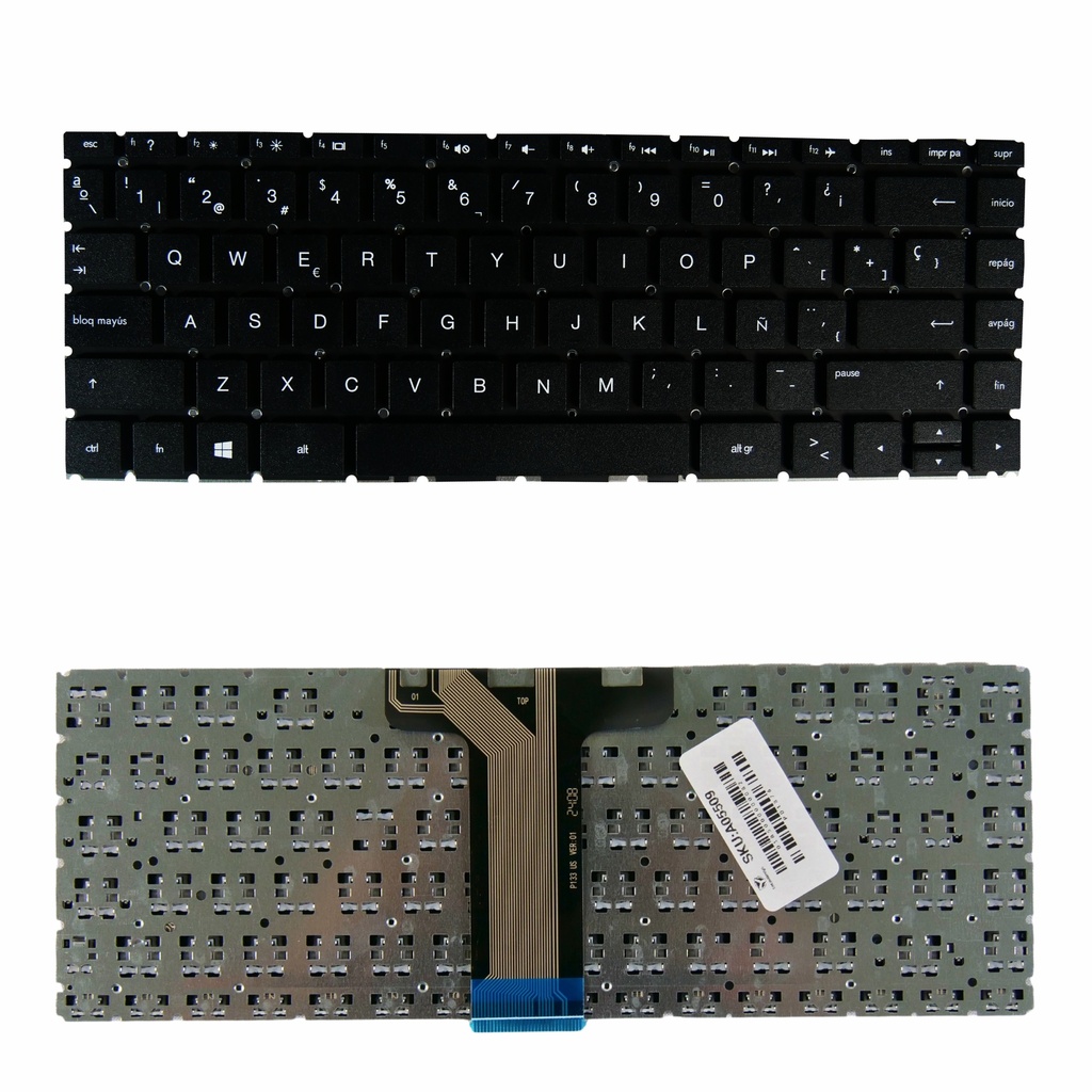 TECLADO HP 14-BS 14-DA 14-CE 14-CK 14-CD X360 14-CM 240-G7 245-G7 246-G7 NEGRO