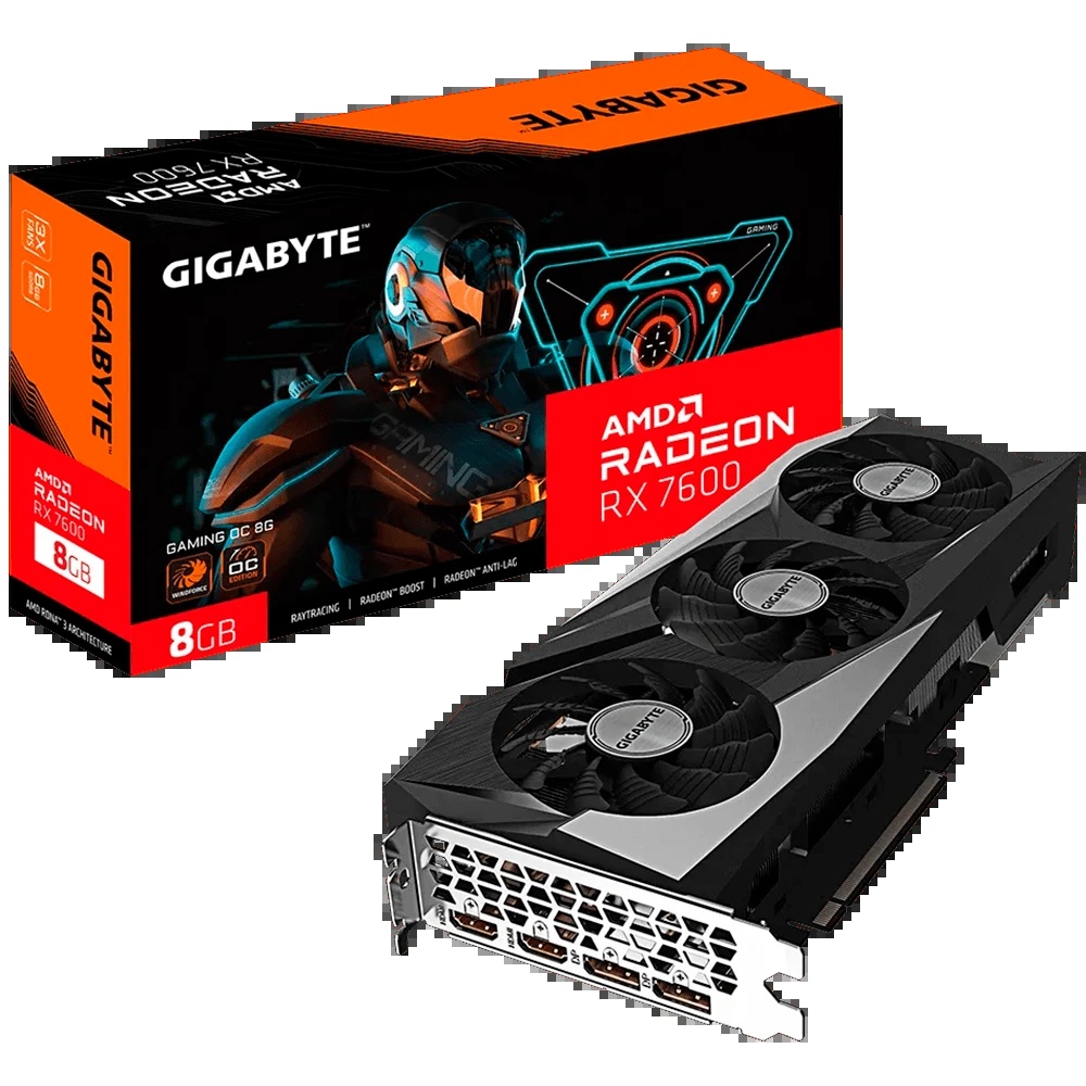 [ARX7600] Tarjeta De Video Gigabyte Gaming Radeon Rx 7600 8gb Oc