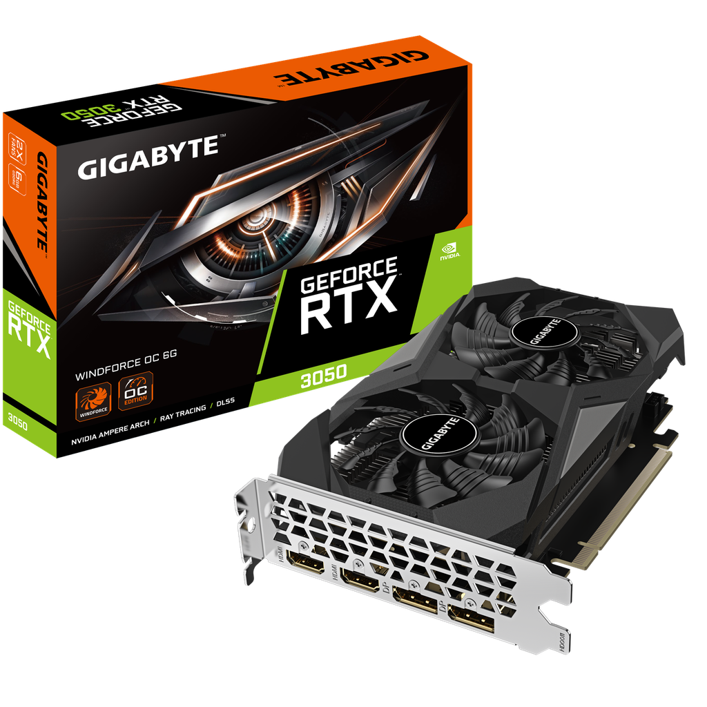 [A8526] Tarjeta Video RTX 3050 WINDFORCE OC 6GB GIGABYTE