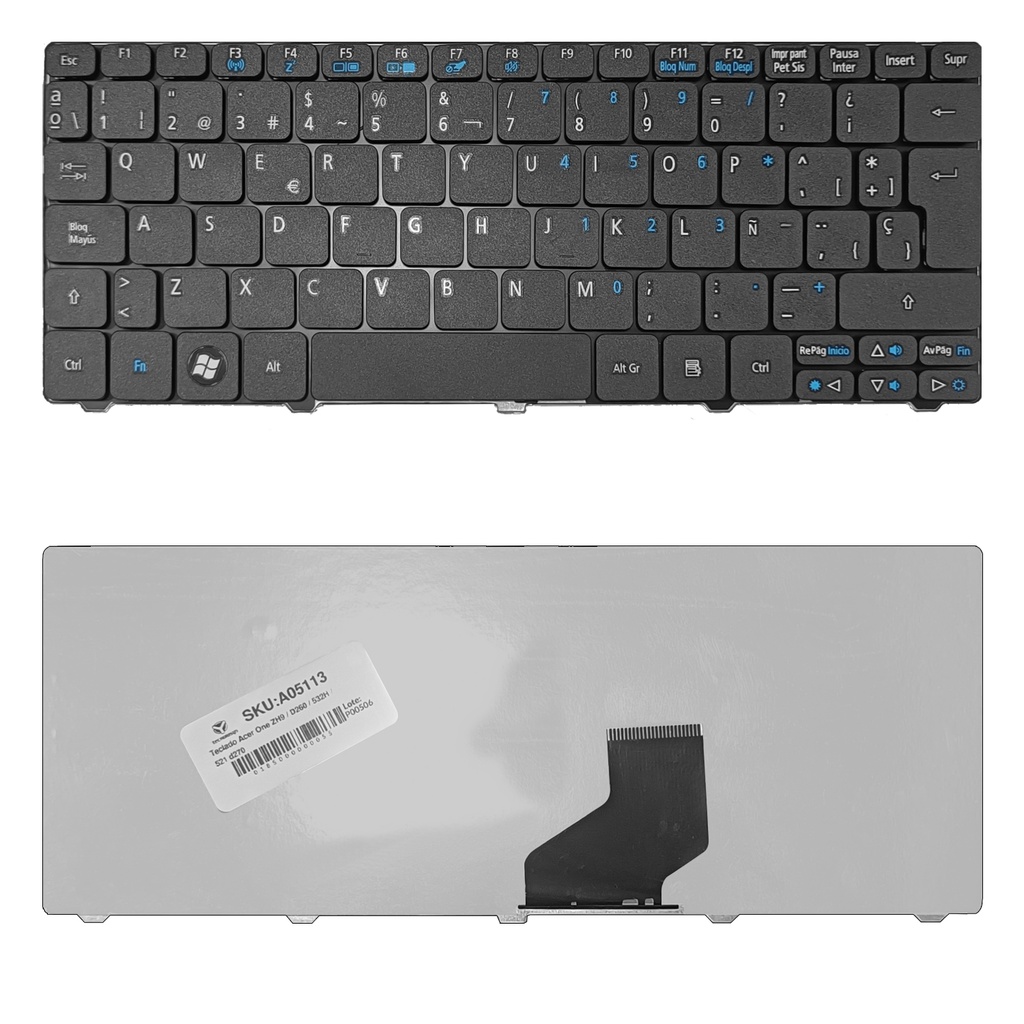 [A05113] Teclado Acer One ZH9 / D260 / 532H / 521 d270 d255