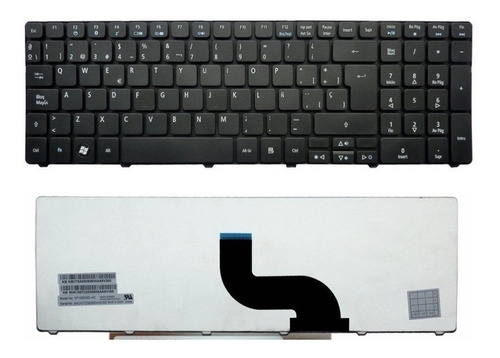 Teclado Portátil Acer Aspire 5250 / 7250 / 5750z / 5349  5810 5750 5733 5810 Tg As5810t 5745