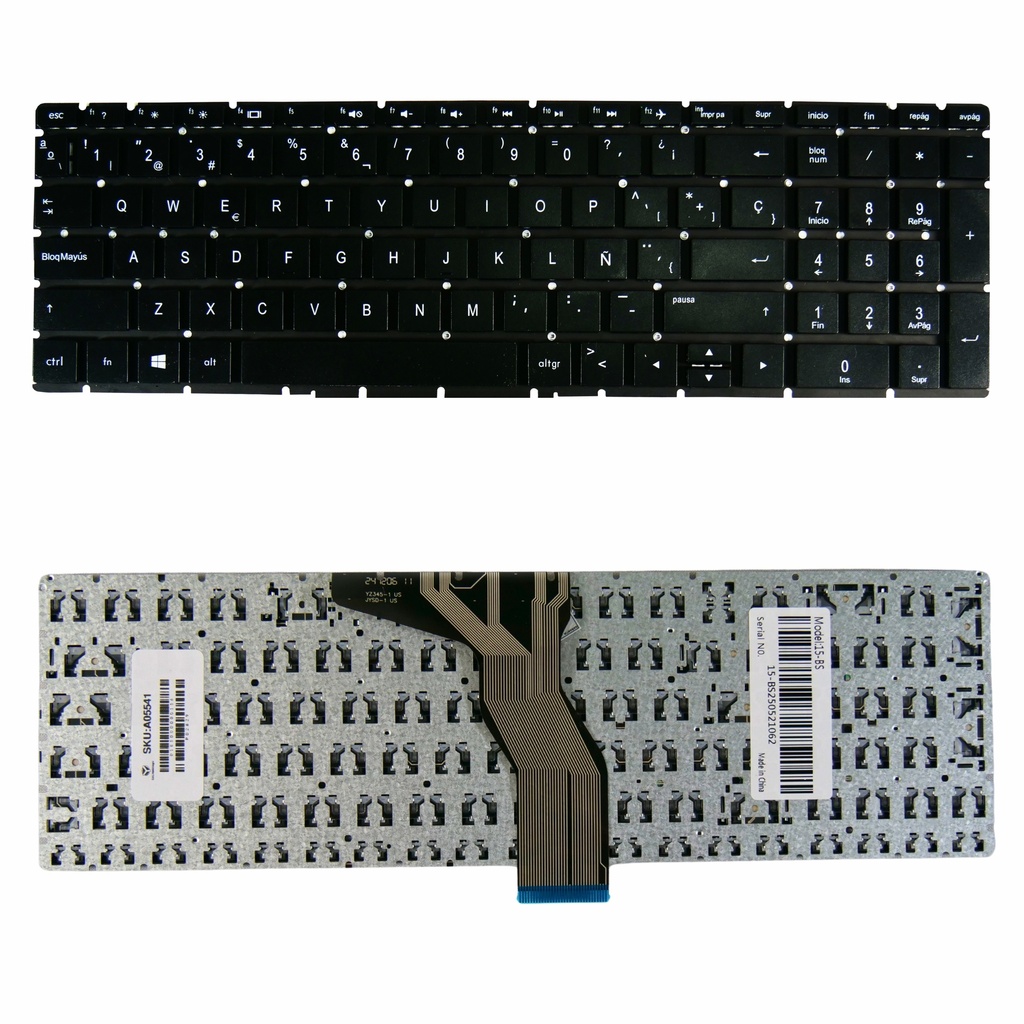 [A05541] Teclado Portátil HP 15-BS 15-CW 15-BK 15-DK 15-DA 15-BW 15-DY 15-CD 15-DB 15-BR 15-CB 15-BP 17-BS 17-AK 17-CA 15-CX NEGRO