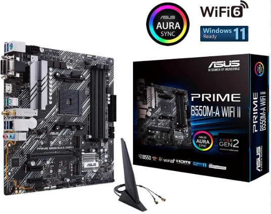 [AB550II] BOARD ASUS PRIME B550M-A WIFI II Socket AM4 Micro ATX