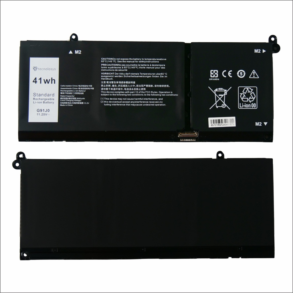 BATERIA DELL G91J0 41Wh para Dell Latitude 3420 3320 3330 3420 3430 3520 3530 Inspiron 3510 3511 3515 5310 5410 5418 TIPO A