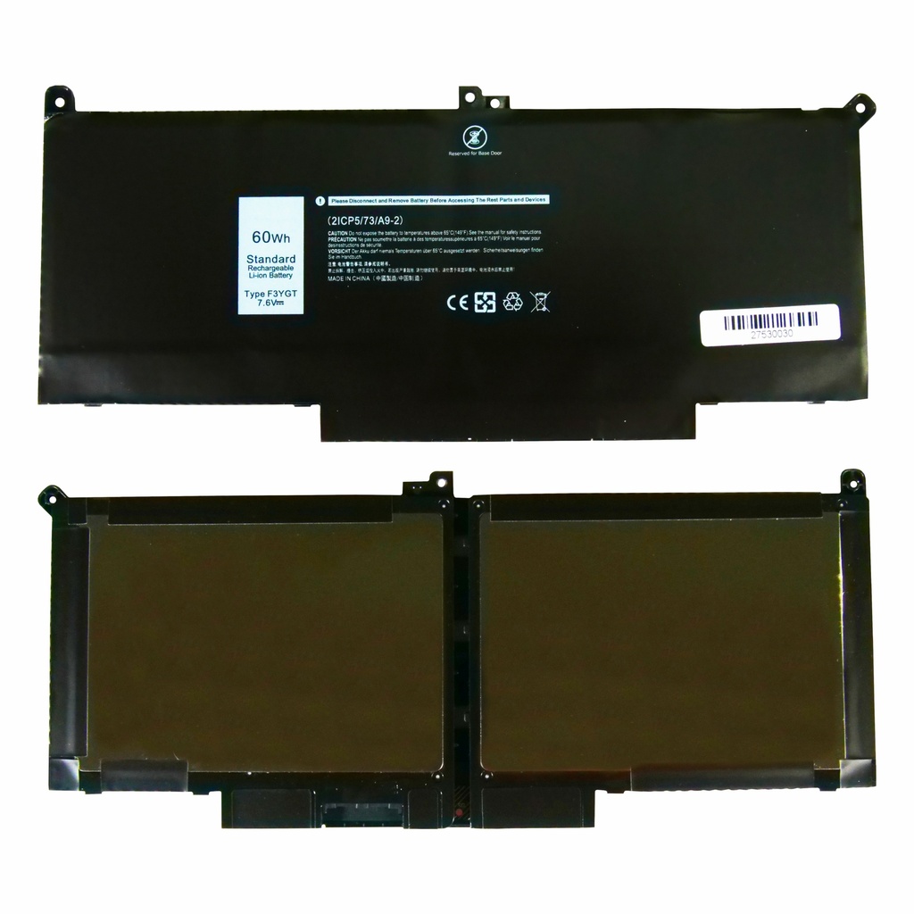 BATERIA DELL LATITUDE 7280 7480 F3YGT 7290 13 7380 7390 14 7000 7490 modelo: F3YGT